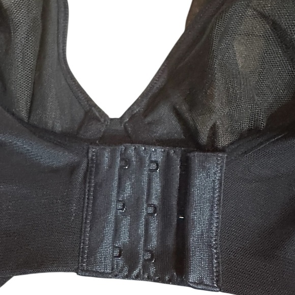 Smart&Sexy Sheer Mesh Demi Underwire Bra – Size 42DD (Black) SA1388PK - Picture 5 of 8